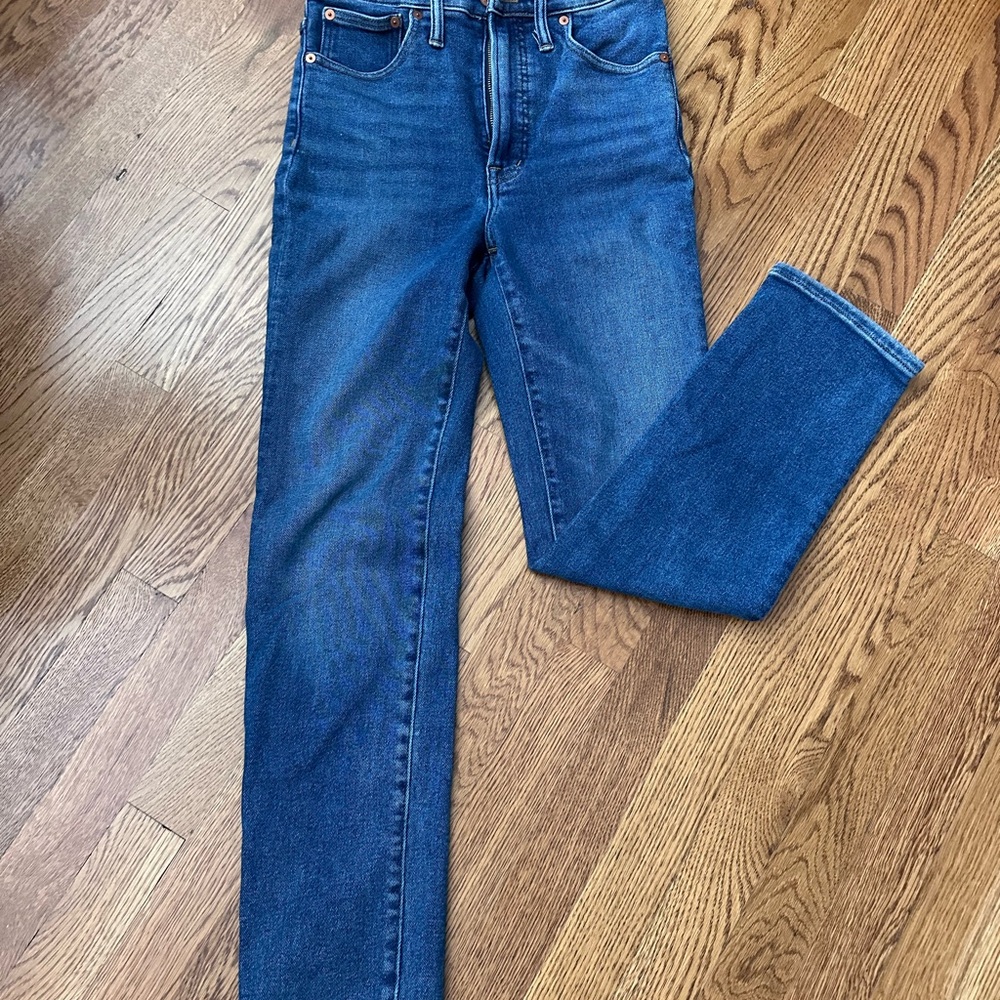 Madewell Straight Leg Jeans - Deep Blue